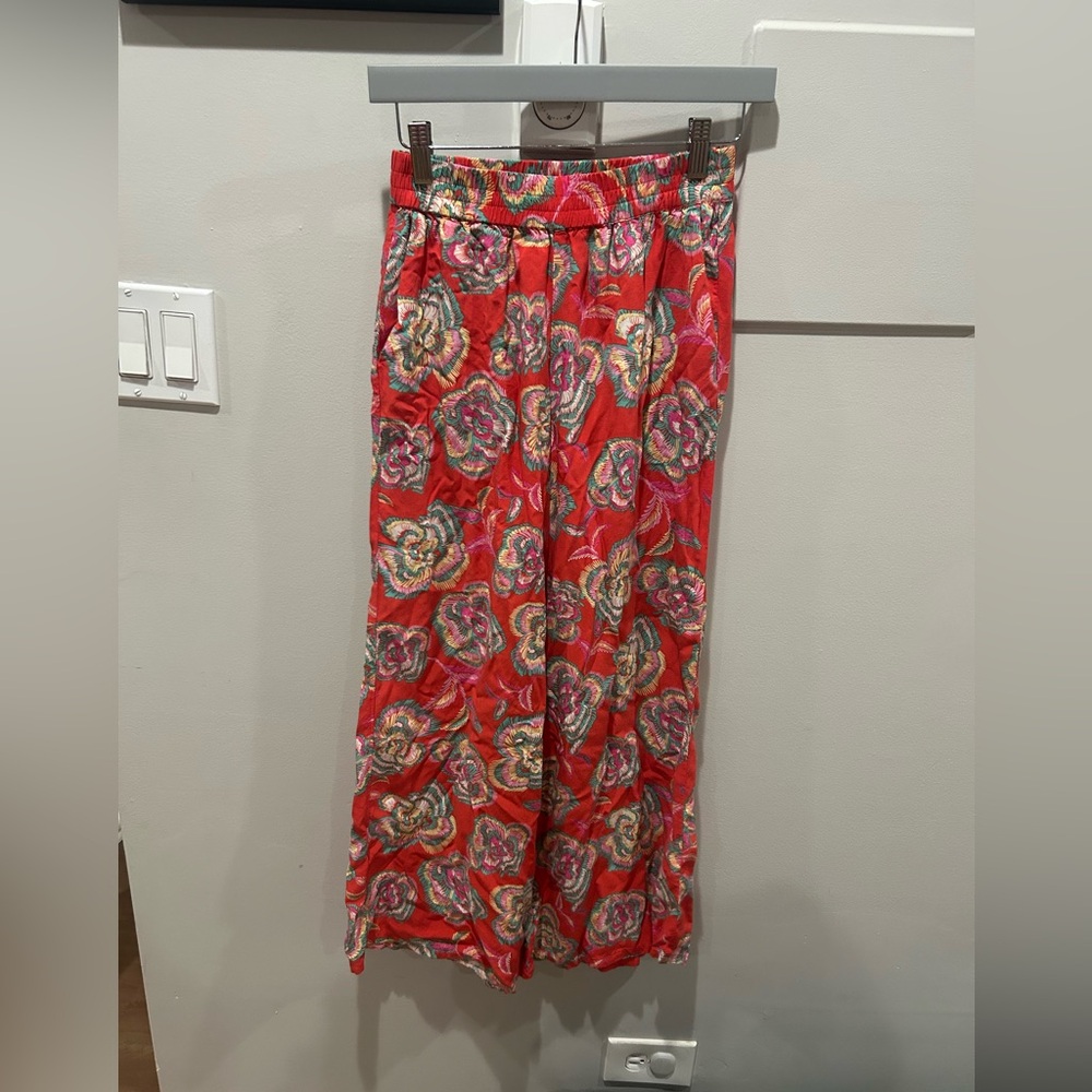 Z SUPPLY dante tango floral pants in orange multi Extra Small